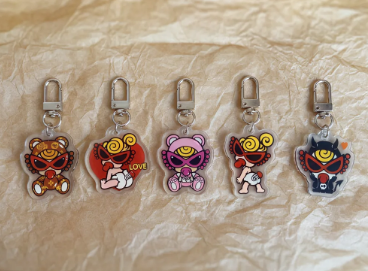 Ladyshome-アクリル製ペンダント - シルバー - 5種類の定番デザイン