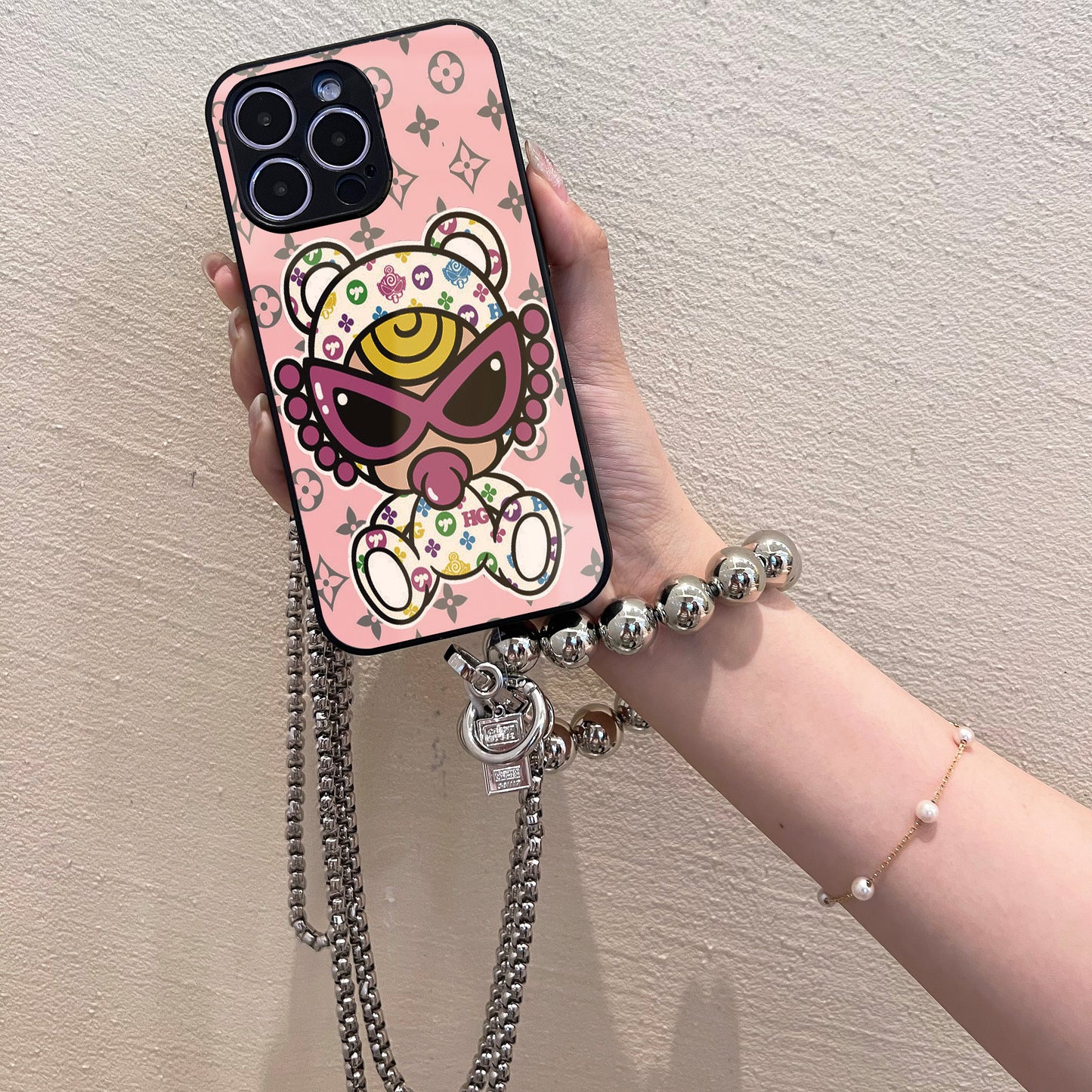 Ladyshome チェーンショルダー付きiPhoneケース 108-1-3